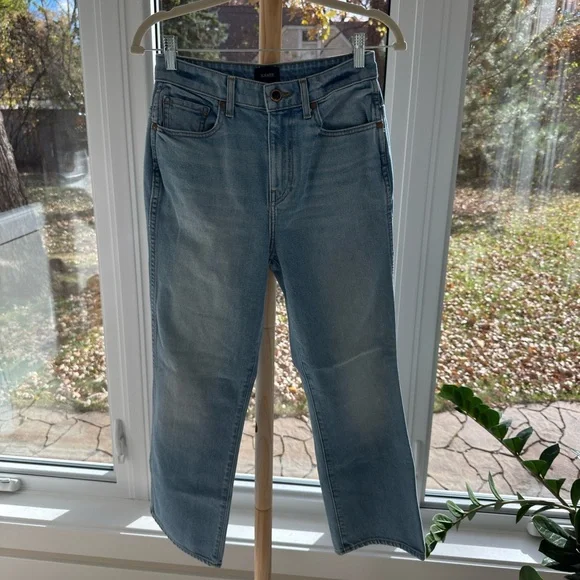 Khaite Benny Mid-Rise Wide Leg Jeans Light Wash Denim Size 27 - Picture 2 of 5